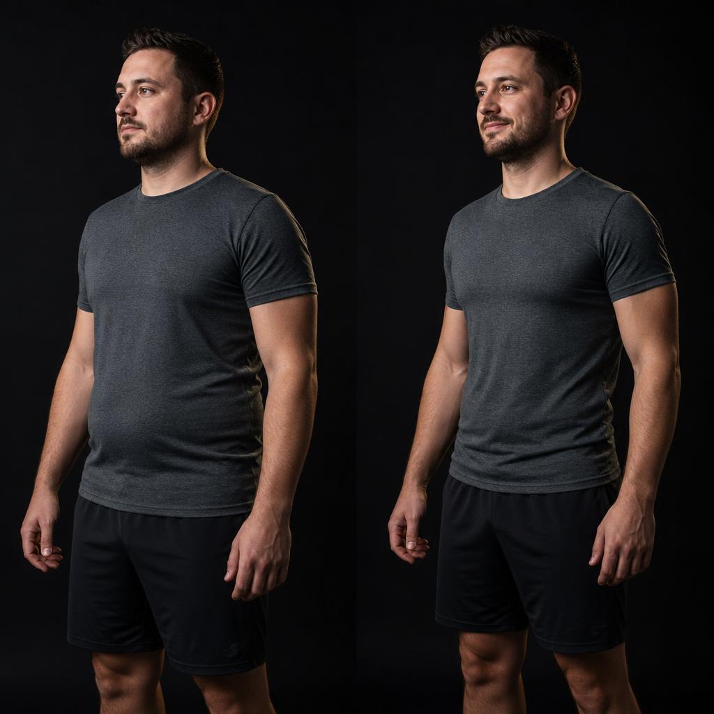 Evolução real de um aluno By Fit ao longo do tempo